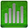 Green Statistics Coloured Icon 96x96 png