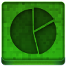 Green Statistics Round Icon 96x96 png