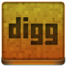Orange Digg Icon 96x96 png
