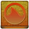 Orange Grooveshark Coloured Icon 96x96 png