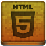 Orange HTML5 Icon 96x96 png