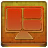 Orange LCD Coloured Icon 96x96 png