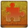 Orange Puzzle Coloured Icon 96x96 png