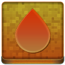 Orange Water Drop Coloured Icon 96x96 png