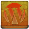 Orange WordPress Coloured Icon 96x96 png
