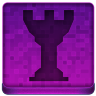 Pink Chess Tower Icon 96x96 png