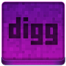 Pink Digg Icon 96x96 png