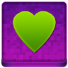 Pink Heart Coloured Icon 96x96 png