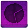 Pink Statistics Round Icon 96x96 png