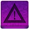 Pink Warning Icon 96x96 png
