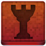 Red Chess Tower Icon 96x96 png