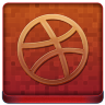 Red Dribbble Coloured Icon 96x96 png