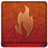 Red Fire Coloured Icon 96x96 png