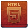 Red HTML5 Coloured Icon 96x96 png