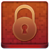 Red Lock Coloured Icon 96x96 png