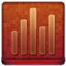 Red Statistics Coloured Icon 96x96 png