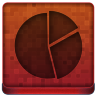 Red Statistics Round Icon 96x96 png