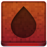 Red Water Drop Icon 96x96 png