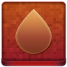 Red Water Drop Coloured Icon 96x96 png