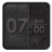 Alarm Clock Black Icon