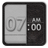 Alarm Clock White Icon