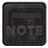 Notes Black Icon