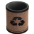 Empty Leather Recycling Icon