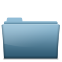 Blue Folder Icon - Leomx Icons - SoftIcons.com