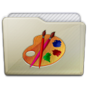 Beige Folder Art Icon