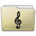 Beige Folder Music Alt Icon