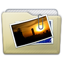 Beige Folder Pictures Alt Icon 128x128 png
