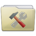 Beige Folder Utilities Icon 128x128 png