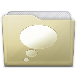 Beige Folder Chats Icon 256x256 png