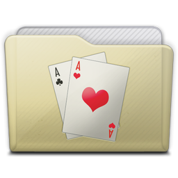 Beige Folder Games Icon 256x256 png