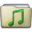 Beige Folder Music Icon 32x32 png