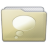 Beige Folder Chats Icon 48x48 png