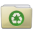Beige Folder Recycle Icon