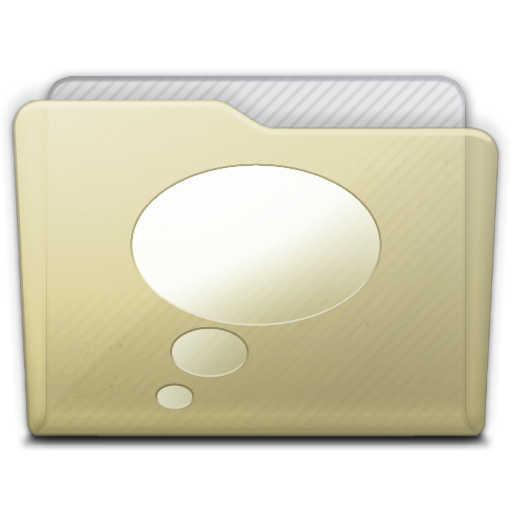 Beige Folder Chats Icon 512x512 png