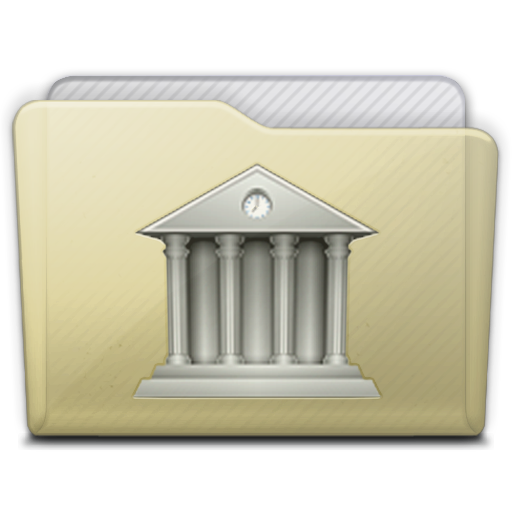 Beige Folder Library Icon 512x512 png