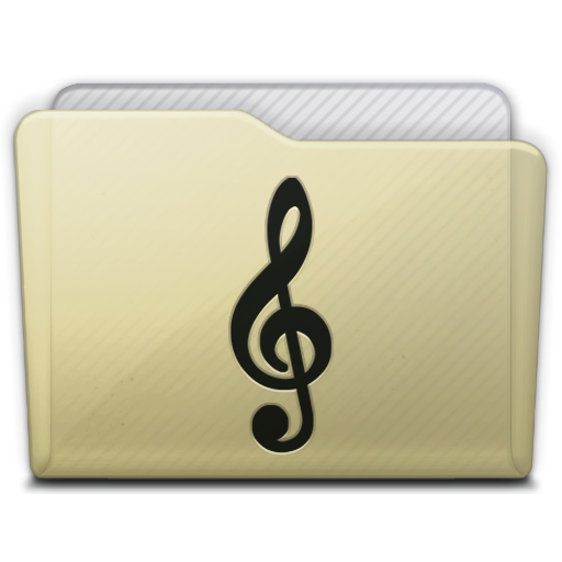 Beige Folder Music Alt Icon 512x512 png