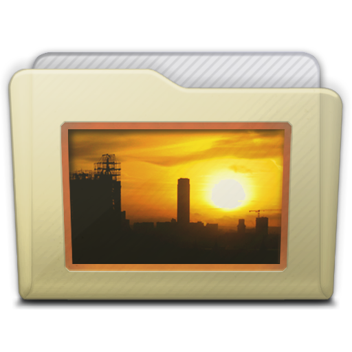 Beige Folder Pictures Icon 512x512 png