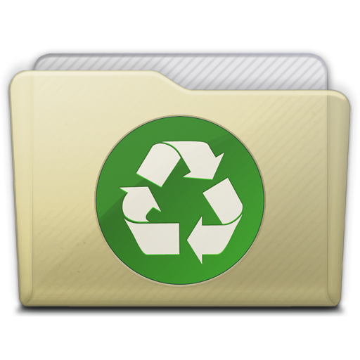 Beige Folder Recycle Icon 512x512 png