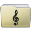 Beige Folder Music Alt Icon 64x64 png
