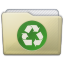 Beige Folder Recycle Icon 64x64 png
