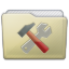 Beige Folder Utilities Icon 64x64 png