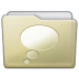 Beige Folder Chats Icon 72x72 png