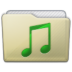 Beige Folder Music Icon 72x72 png