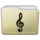 Beige Folder Music Alt Icon 80x80 png