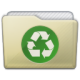 Beige Folder Recycle Icon 80x80 png