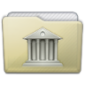 Beige Folder Library Icon 96x96 png